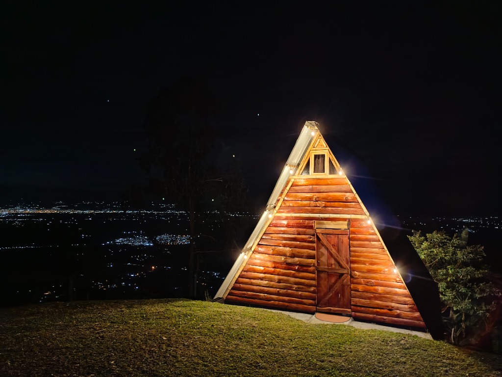 A-Frame de noche