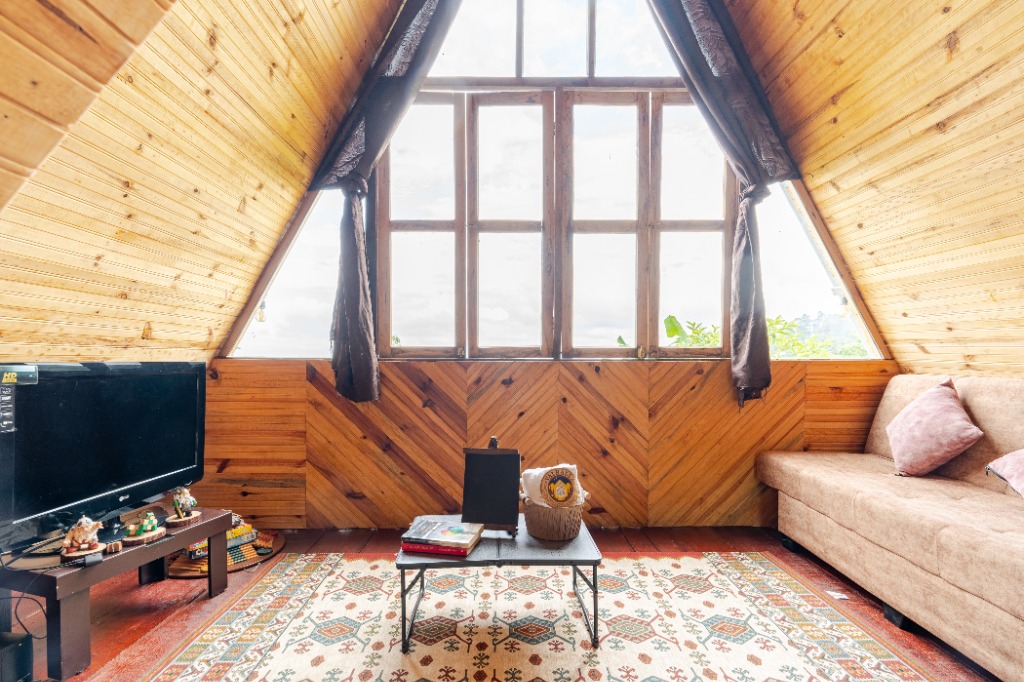 Sala de estar con vista panorámica